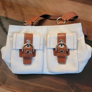 Vintage Coach Soho Double Pocket Satchel
